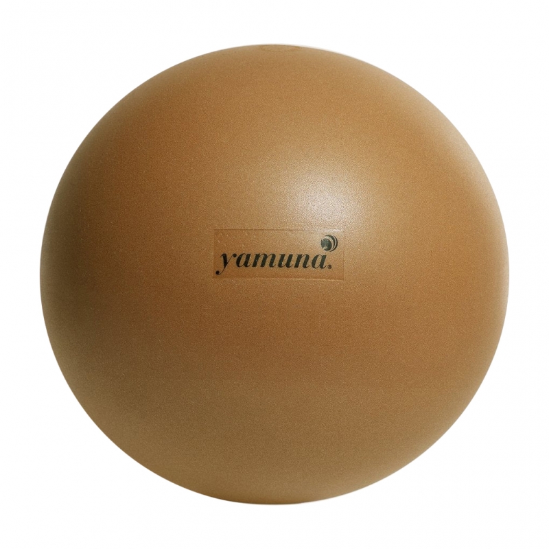 Массажный мяч YAMUNA Gold Ball 21 см., золотой
