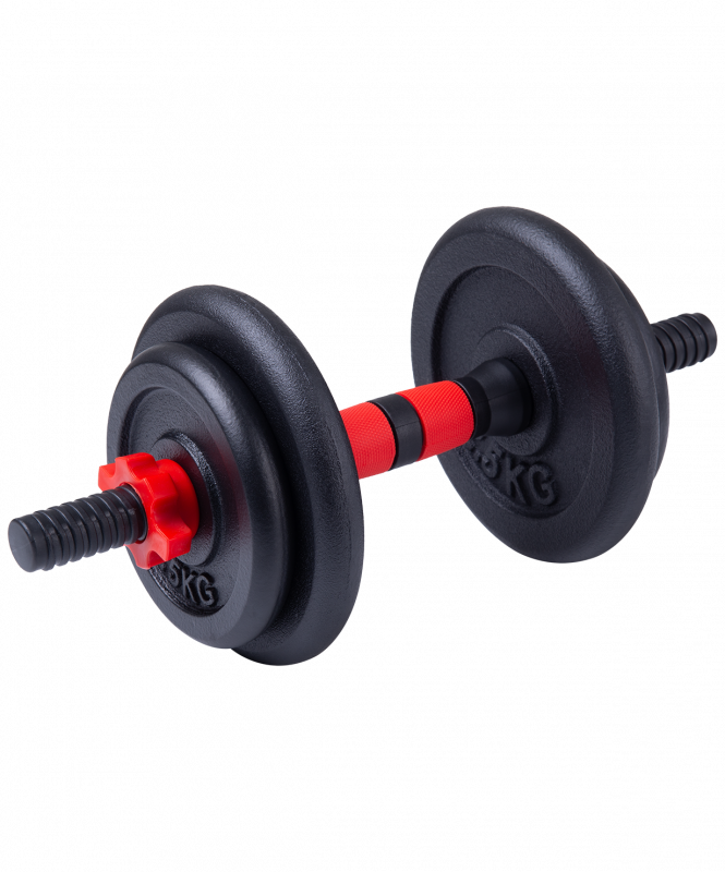 Гантель разборная в чемодане BASEFIT DB-705 чугун/пластик, 7.5 кг, 1 шт УТ-00019315