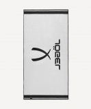 Полотенце спортивное ESSENTIAL Towel L, 70х140, черный/белый, Jögel ЦБ-00004144