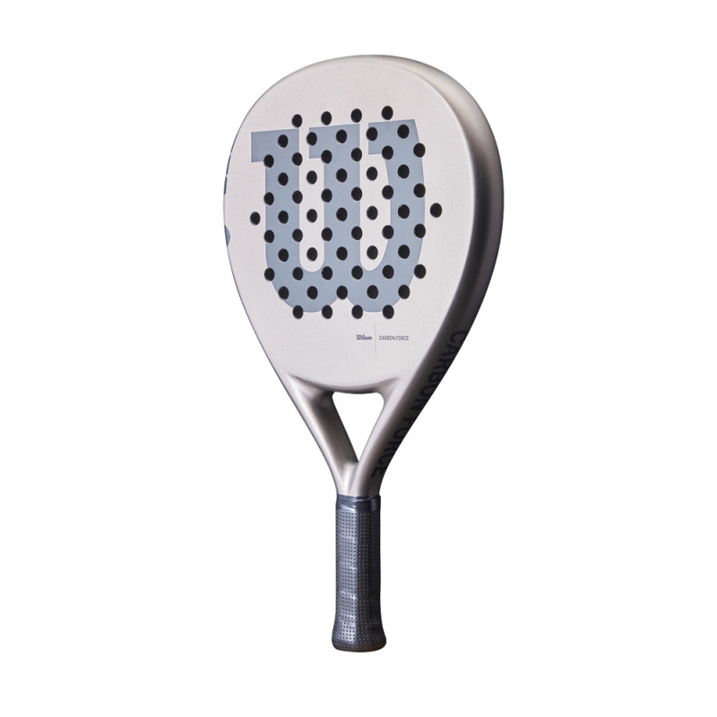 Ракетка для падела WILSON Carbon Force, WR134511U2, для любителей, карбон, серо-черный
