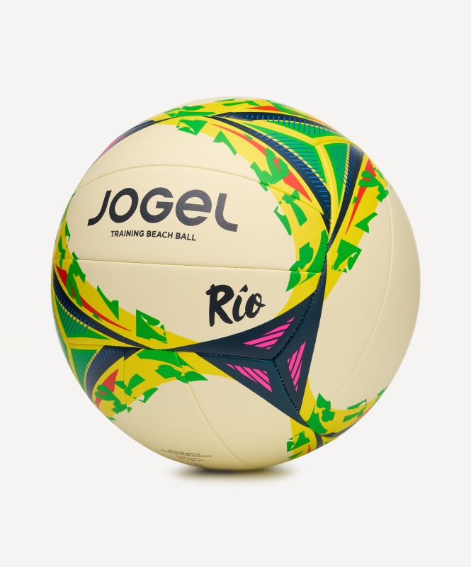 Мяч для пляжного волейбола JOGEL Rio, желтый/зеленый, размер Б/Р ЦБ-00008443