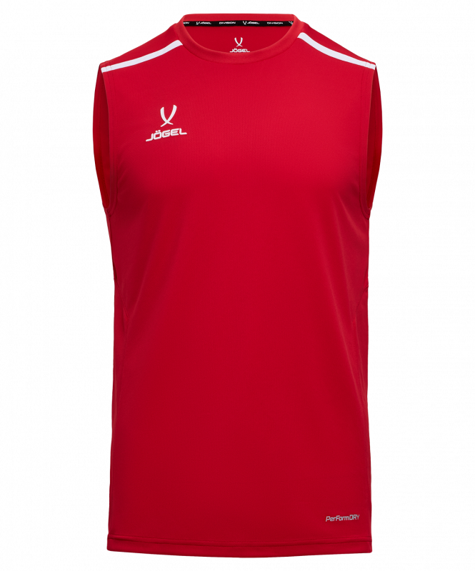 Майка тренировочная DIVISION PerFormDRY Training Sleeveless, красный, Jögel ЦБ-00004125