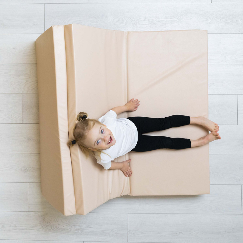 Мат (мягкий щит) Romana 2000*1000*60, в 4 сложения (желтый)