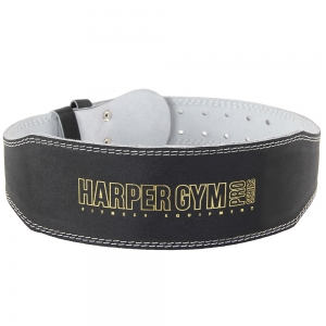 Пояс для т/а (узкий) Harper Gym Pro Series JE-2623 черный нат.кожа S