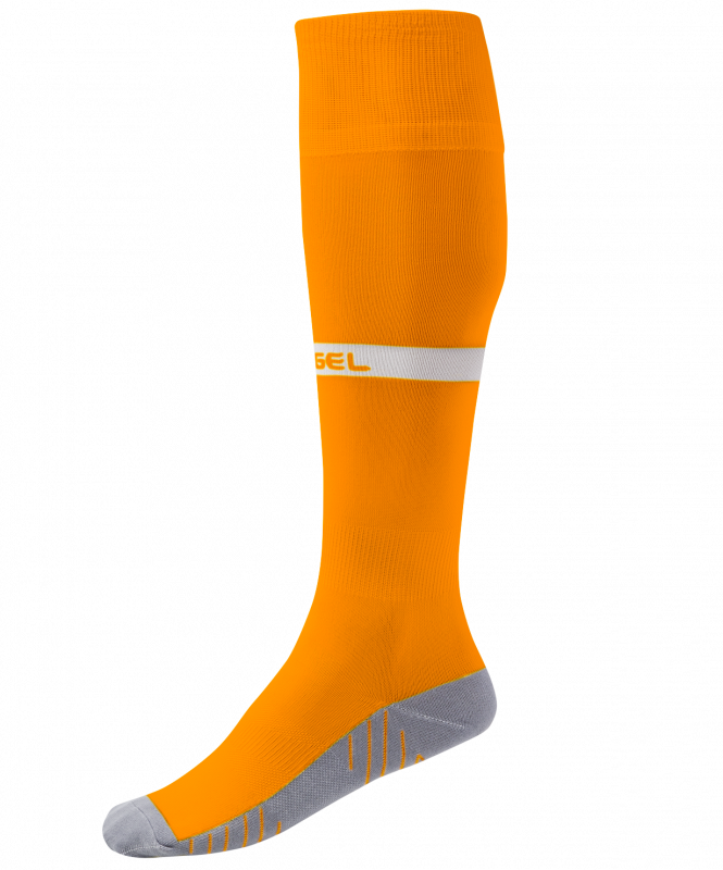 Гетры футбольные CAMP ADVANCED SOCKS, оранжевый/белый, размер 32-34, Jögel УТ-00021451