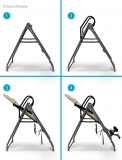 Инверсионный стол Vortex бежево-серый c подушкой