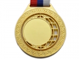 Медаль спортивная с лентой 1 место d - 7 см 5703-1