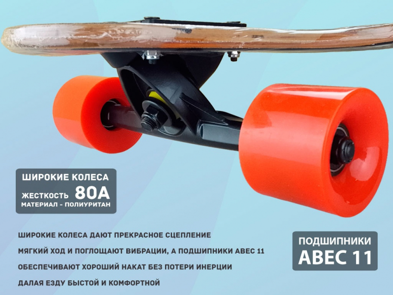 Лонгборд фрирайд WX-101 (волк)