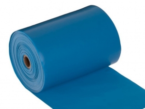 Эспандер латексная лента гимнастическая. Длина 25 м, ширина 15 см, толщина 0.05 см. Продаётся бухтой. (голубой)