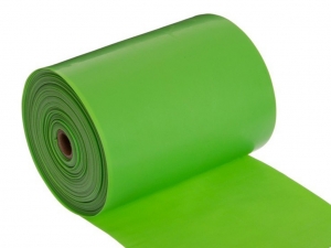 Эспандер латексная лента гимнастическая. Длина 25 м, ширина 15 см, толщина 0.05 см. Продаётся бухтой. (зелёный)