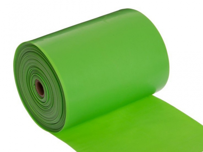 Эспандер латексная лента гимнастическая. Длина 25 м, ширина 15 см, толщина 0.05 см. Продаётся бухтой. (зелёный)