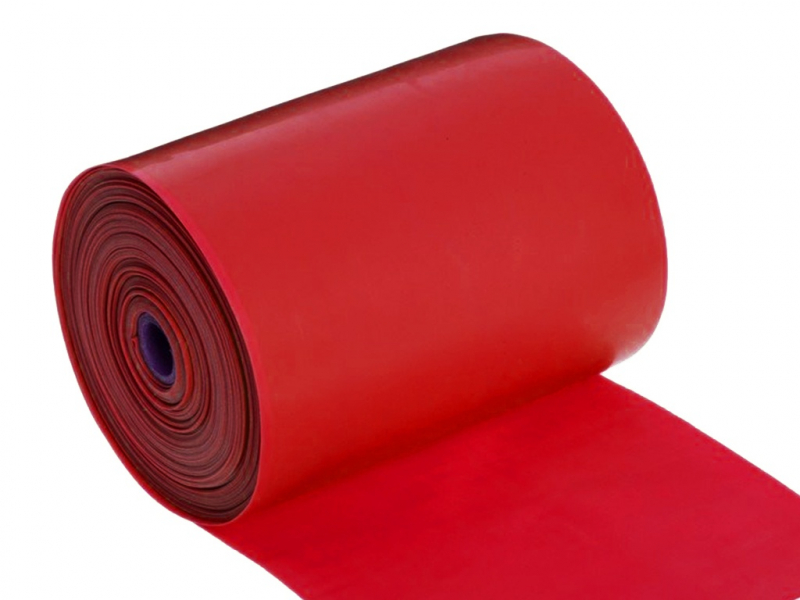 Эспандер латексная лента гимнастическая. Длина 25 м, ширина 15 см, толщина 0.05 см. Продаётся бухтой. (красный)