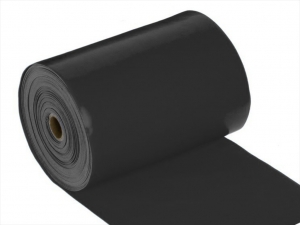 Эспандер латексная лента гимнастическая. Длина 25 м, ширина 15 см, толщина 0.05 см. Продаётся бухтой. (чёрный)