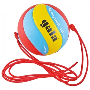 Мяч волейбольный на растяжках GALA Jump , арт.BV5481S, р.5, синтетическая кожа ПУ, клееный, бутиловая камера , красн-сине-желт