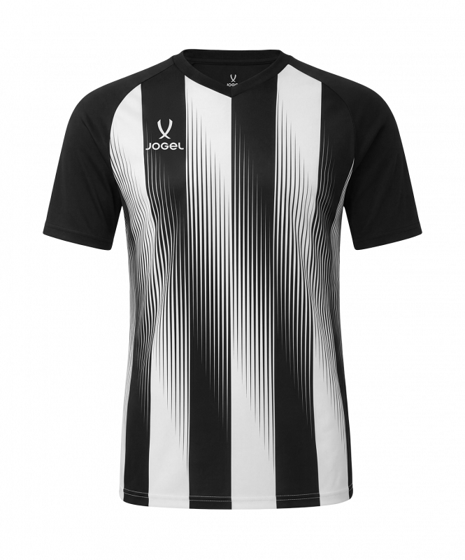 Футболка игровая JOGEL CAMP Striped Jersey, черный/белый, размер XXXL ЦБ-00007830