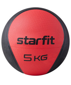 Медбол высокой плотности GB-702, 5 кг, красный, Starfit
