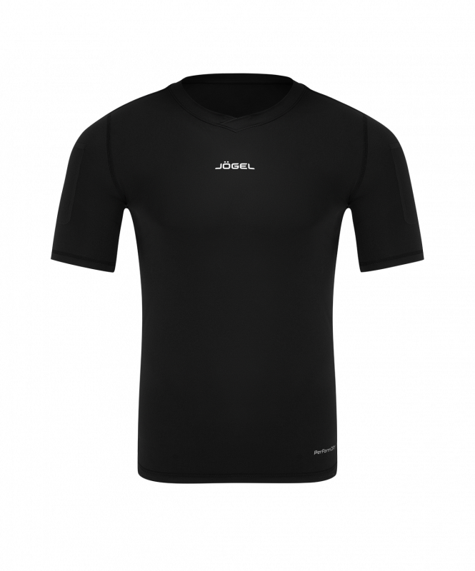 Футболка компрессионная судейская PerFormDRY Referee Baselayer Tee SS, черный, размер YL, JÖGEL ЦБ-00002994