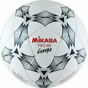 Мяч футзальный MIKASA FSC-62E Europa ,р.4,32п, FIFA Quality (FIFA Inspected),гл.ПУ,руч.сш,бел-сер-крас