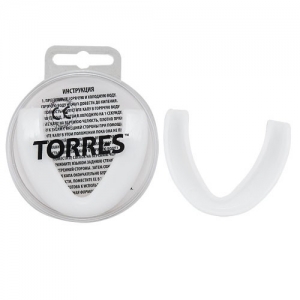 Капа боксерская TORRES, арт. PRL1023WT, термопластичная, евростандарт CE approved, белый