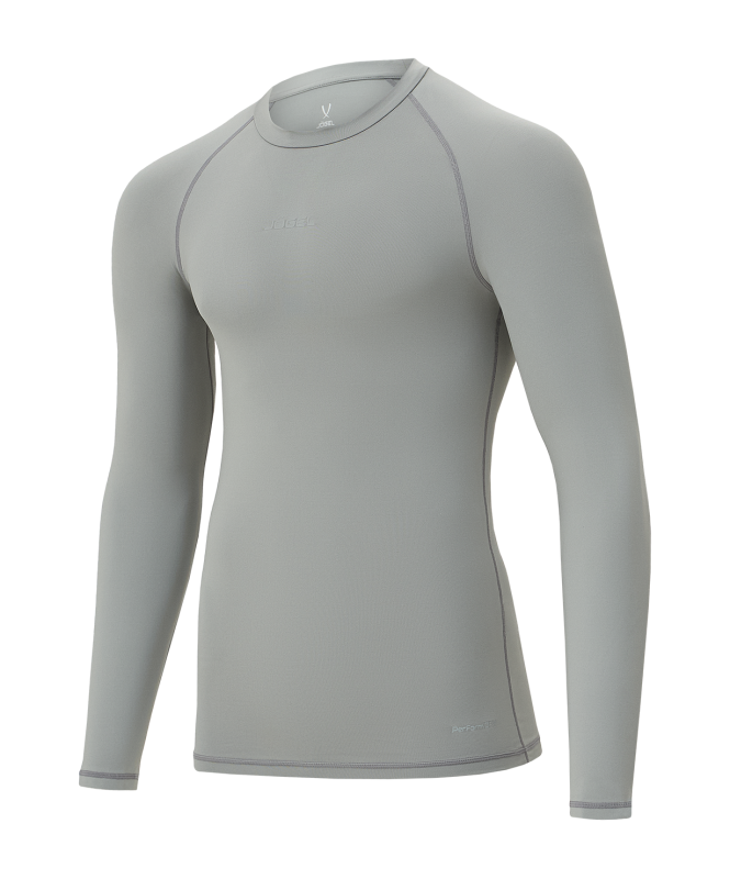 Футболка компрессионная с длинным рукавом PerFormDRY Baselayer LS Tee, серый, размер YXL, Jögel ЦБ-00004128