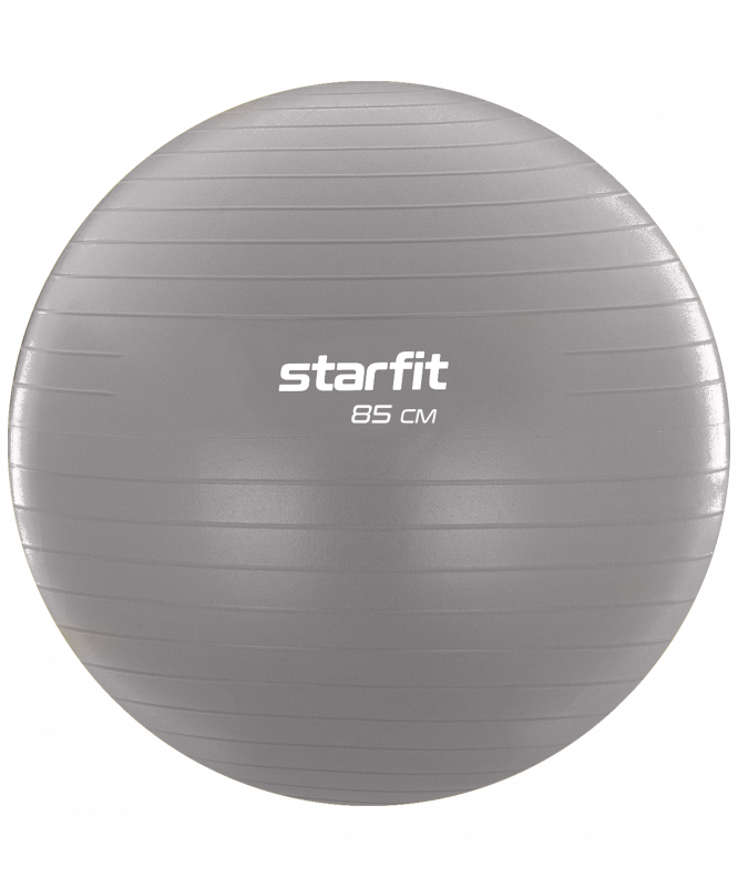 Фитбол GB-108 антивзрыв, 1500 гр, тепло-серый пастель, 85 см, Starfit УТ-00020579