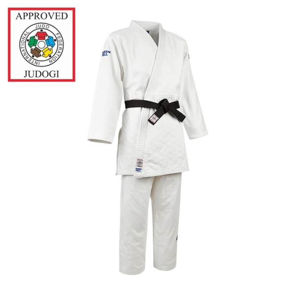 Кимоно Дзюдо SUPER одобрено IJF белое 2024 Green Hill JSS-10211 2/150 см