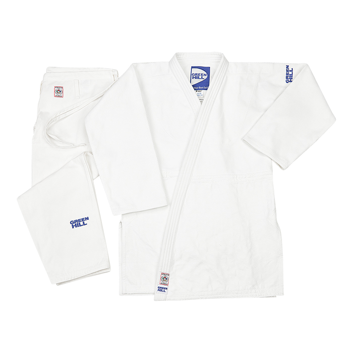 Кимоно Дзюдо SUPER одобрено IJF белое 2024 Green Hill JSS-10211 2/150 см