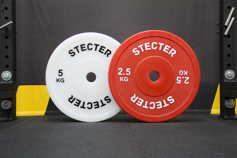 Технический диск для штанги 5 кг STECTER (D=450 мм, пластик) 2698