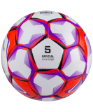 Мяч футбольный Derby, №5, белый/фиолетовый/оранжевый, Jögel