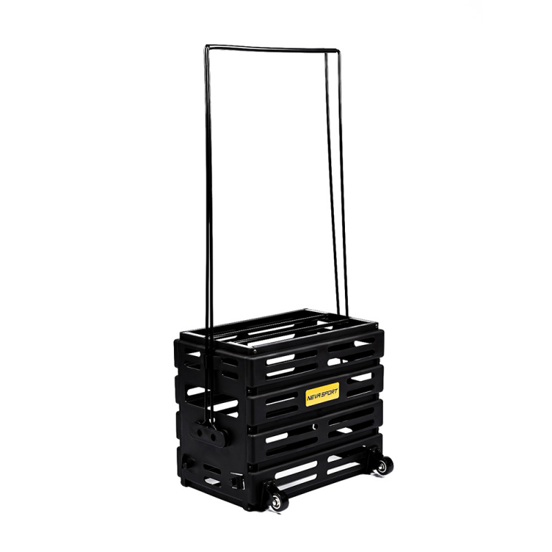 Корзина для теннисных мячей NEVA SPORT, UEA1, на 75 мячей, пластик, черный