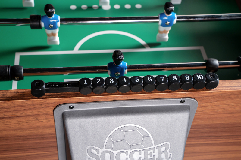 Игровой стол - футбол "PlayOff" коричнево-серый