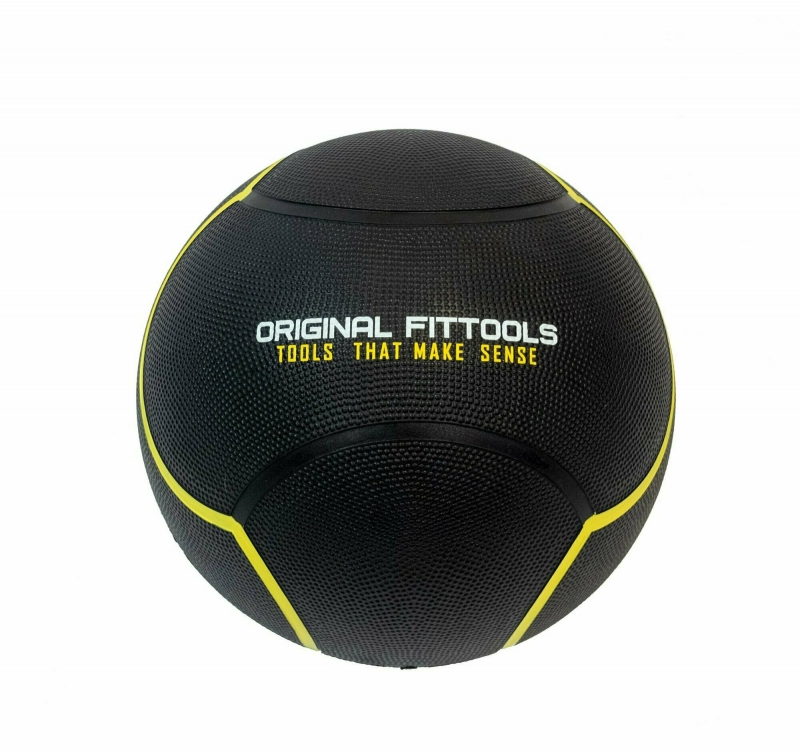Мяч тренировочный черный 10 кг Original FitTools FT-UBMB-10