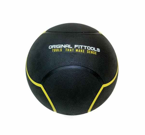Мяч тренировочный черный 8 кг Original FitTools FT-UBMB-8