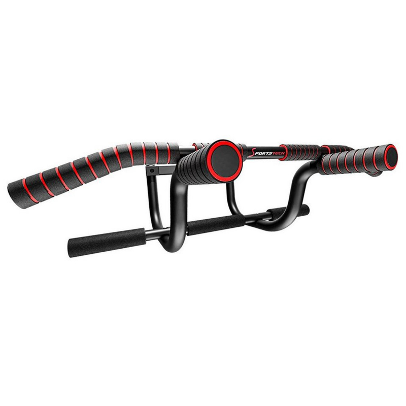 Дверной турник SPORTSTECH KS600 со станцией для отжиманий на брусьях