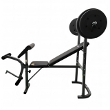 Скамья под штангу с опциями DFC GOZONE GZE-2201 со штангой и дисками в комплекте