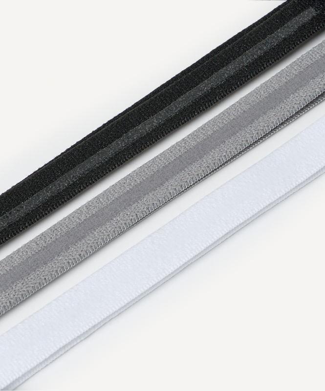 Резинки спортивные на голову JÖGEL CAMP Training Headbands 3 Pack, черный/серый/белый ЦБ-00006834