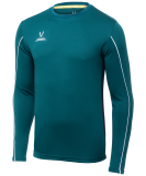 Футболка вратарская CAMP GK Padded LS, зеленый/черный/белый, детский, размер YM, Jögel УТ-00016234