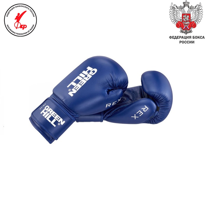 Боксерские перчатки REX синие Green Hill BGR-2272 14oz