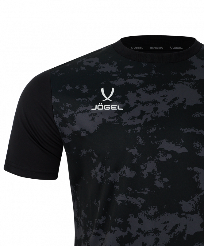 Футболка вратарская DIVISION PerFormDRY SPLASH GK Jersey, черный, детский, размер YL, Jögel ЦБ-00004679