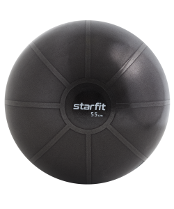 Фитбол высокой плотности GB-110 антивзрыв, 1100 гр, черный, 55 см, Starfit