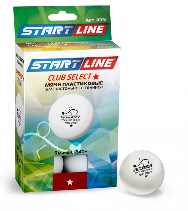 Мячи Start line Club Select 1 New (6 шт, бел.)