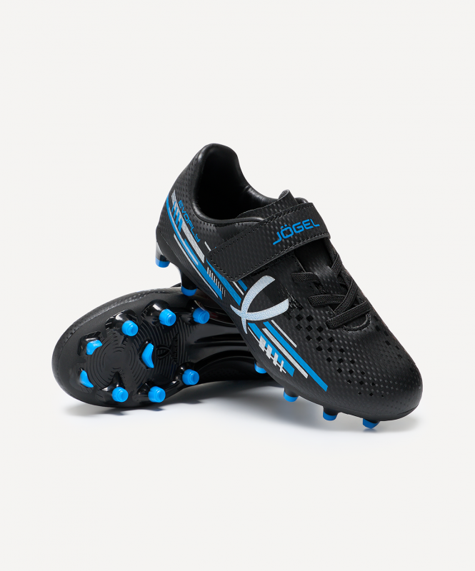 Бутсы футбольные JOGEL Evofly FG Talant Black/blue, детский, размер 34 ЦБ-00004202