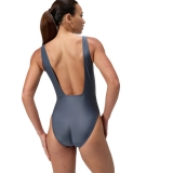 Купальник SPEEDO Logo Square Back Swimsuit, 8-00521216038, размер 38 (российский размер 50), cеро-бирюзовый