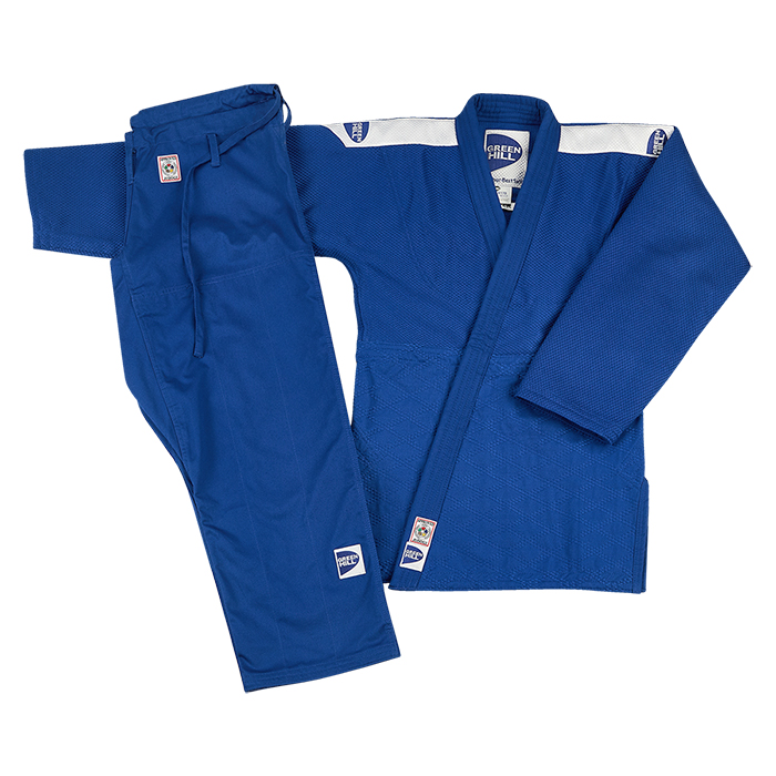 Кимоно Дзюдо SUPER одобрено IJF синее Green Hill JSS-10212 6,5/195 см