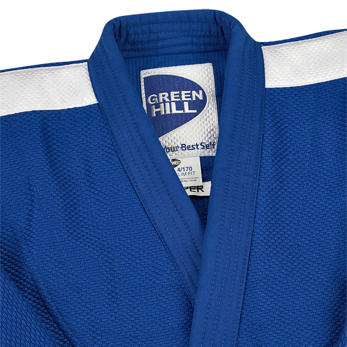 Кимоно Дзюдо SUPER одобрено IJF синее Green Hill JSS-10212 6,5/195 см