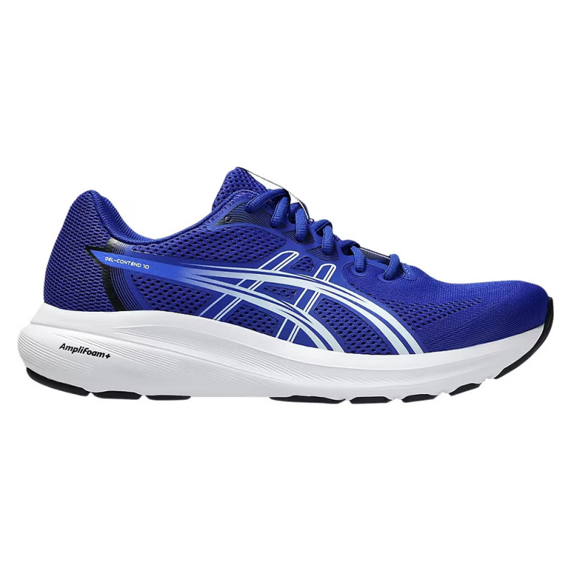 Кроссовки бег. ASICS Gel-Contend 10, 1011C249 400, размер 10 (российский размер 43), кожзам, текстиль, резина, темно-синий