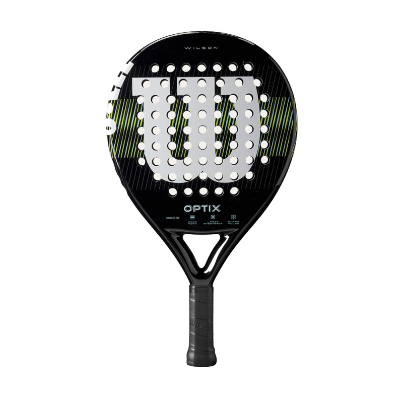 Ракетка для падела WILSON Optix V1 Black, WR181611U2, для начин-х, стекловолокно, черный
