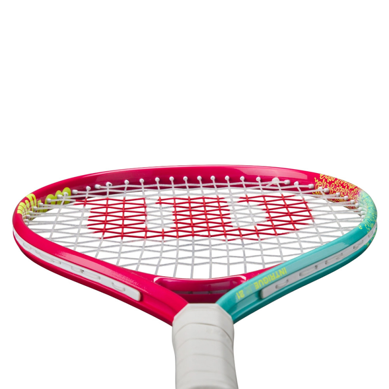 Ракетка б/т дет. Wilson Intrigue Jr 21, WR180510U, для дет.5-6лет, алюминий, со струн., розово-бирюзов
