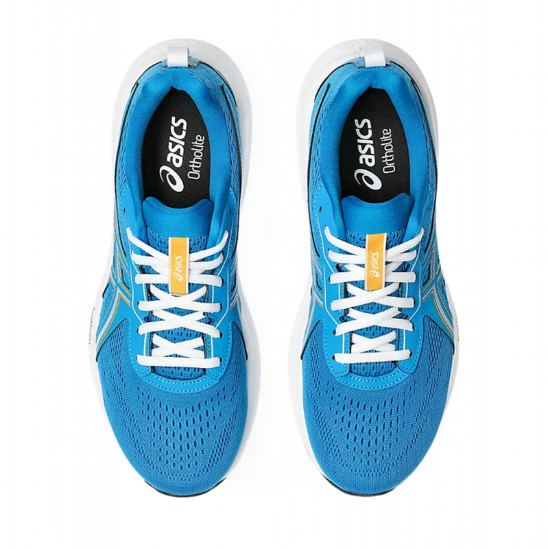 Кроссовки бег. ASICS Gel-Contend 9 1011B881 408, р.12.5 (российский размер 45.5), кожзам, текстиль, резина, синий