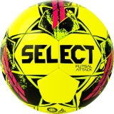 Мяч футзал. SELECT Futsal Attack V22, 1073460559, размер 4, 32п, ПУ, руч.сш, желто-зелено-розовый